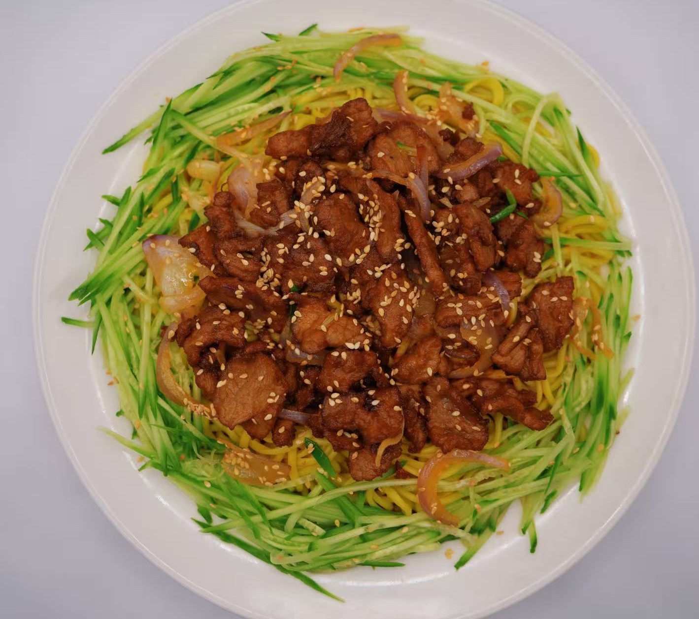 Yellow Noodles with Kebbap